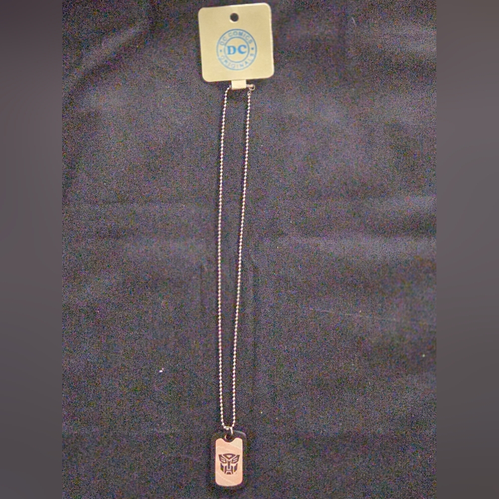 DC Comics Black and Silver Pendant Necklace